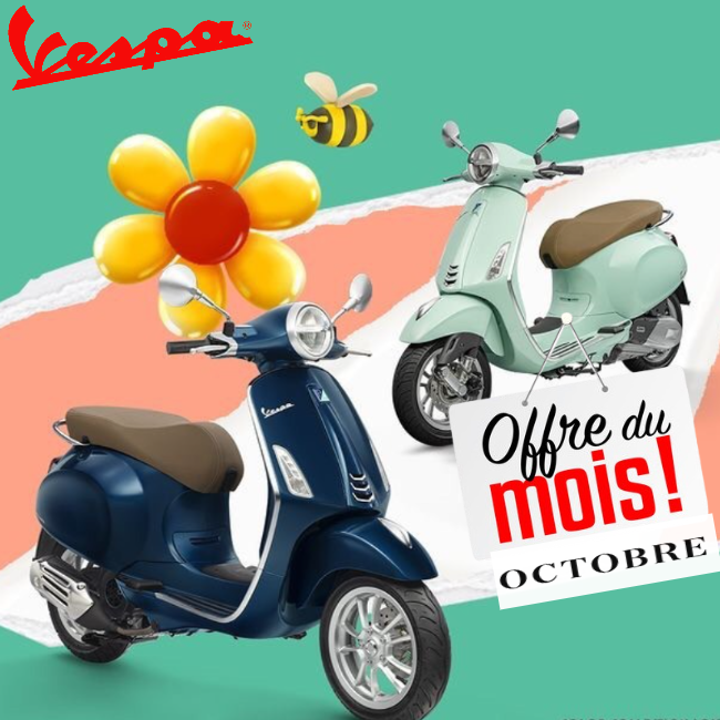 Vespa promo Octobre  2024