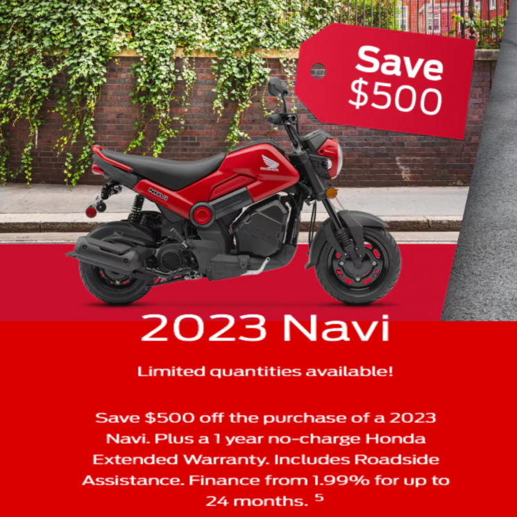 Honda Navi 110 promotion