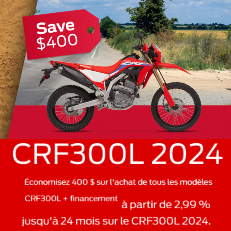 Promotion Honda CRF 300 L 2024